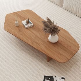 47.2" irregular Solid wood coffee table