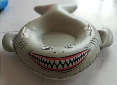 Meg Snow Tube, Inflatable Snow Tube Sled Heavy Duty, Megalodon Pool Float For (Option: PD194126)