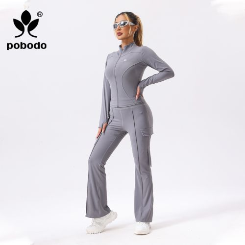 Winter Workwear Pockets Flared Pants